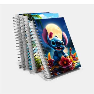 Agenda Diária Personalizada Capa Dura Papel Panamá 2mm com 366pg, Miolo Padrão e Elástico 15x21 4x0 Laminação Fosca ou Brilho Wire-o 
