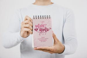 CADERNETA PERSONALIZADA CAPA MALEÁVEL CAPA MALEÁVEL papel gloosy brilho ou fosco 180 ou 230g 10x14 4x0 Miolo papel sulfite 75g com 48 folhas personalizado Wire-o 
