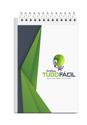 CADERNETA PERSONALIZADA CAPA MALEÁVEL CAPA MALEÁVEL papel gloosy brilho ou fosco 180 ou 230g 10x6,2 4x0 Miolo papel sulfite 75g com 48 folhas lisa Espiral ou Wire-o 