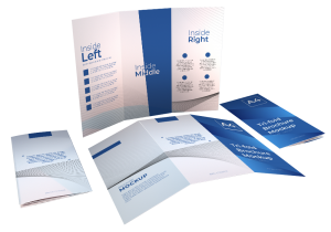 Folder 2 Dobras A4 Offset 180g, Sulfite 90g, Glossy 120g 300x200mm 4x4 Sem Verniz 2 Dobras 