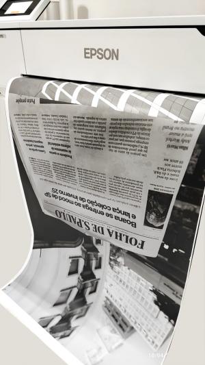 Papel Matte fotográfico fosco 108g 108g  4x0 Sem verniz Corte Reto 