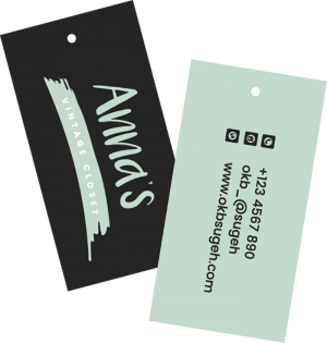 TAGS PADRÃO FURO - 91X51MM Couchê 250g 85x44mm 4x4 Verniz UV Total Frente Padrão Fuuro 